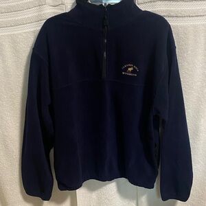 BAC Dark Blue Zip-Up Sweater Jackson Hole Wyoming Closet T3